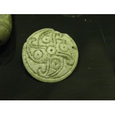 Ornament, rounded swastika, circle dot, spiral sun rays